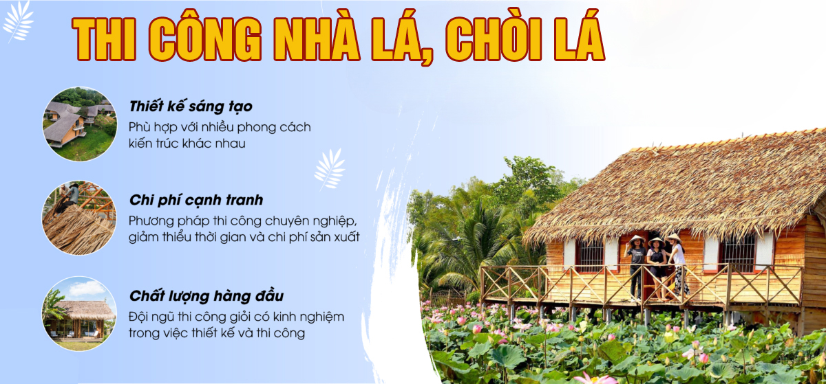 Thi Công Chòi Mái Lá